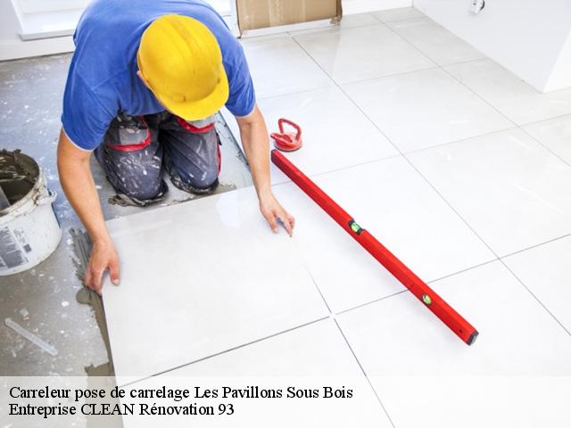 Carreleur pose de carrelage  93320