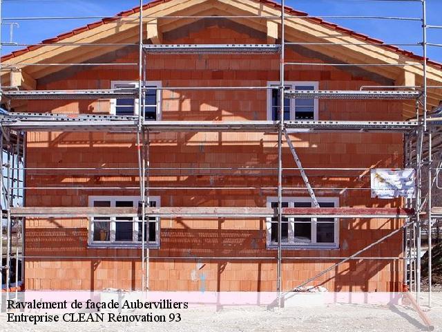 Ravalement de façade  aubervilliers-93300 Entreprise CLEAN Rénovation 93