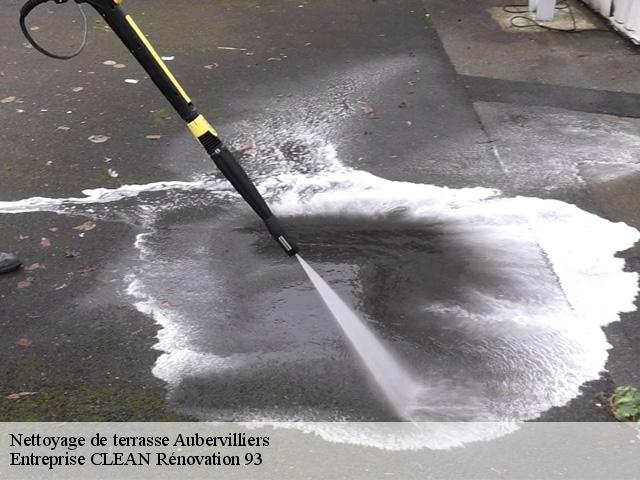 Nettoyage de terrasse  aubervilliers-93300 Entreprise CLEAN Rénovation 93