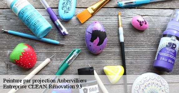 Peinture par projection  aubervilliers-93300 Entreprise CLEAN Rénovation 93