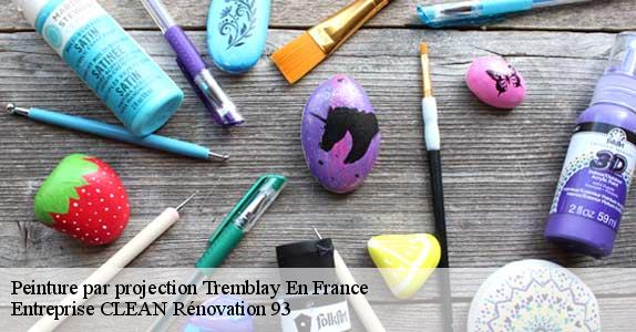 Peinture par projection  tremblay-en-france-93290 Entreprise CLEAN Rénovation 93