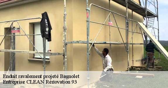 Enduit ravalement projeté  bagnolet-93170 Entreprise CLEAN Rénovation 93