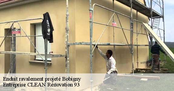 Enduit ravalement projeté  bobigny-93000 Entreprise CLEAN Rénovation 93